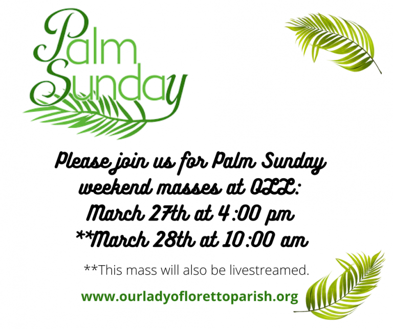 2021 Palm Sunday Mass